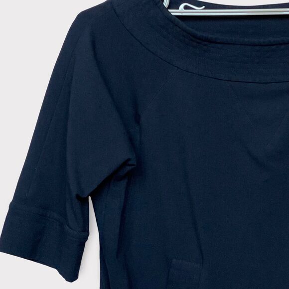 Diane von Furstenberg Black Top with Pockets Women's Size 8 Thick Made in USA - Picture 3 of 16